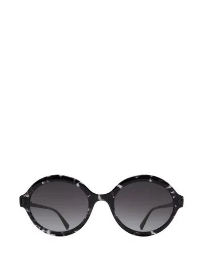 Mykita Noomi Round-frame Sunglasses In Black