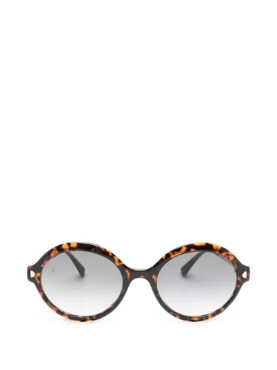 Mykita Noomi Round-frame Sunglasses In Brown