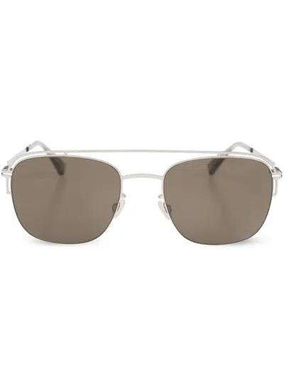 Mykita Nor Pilot-frame Sunglasses In 银色