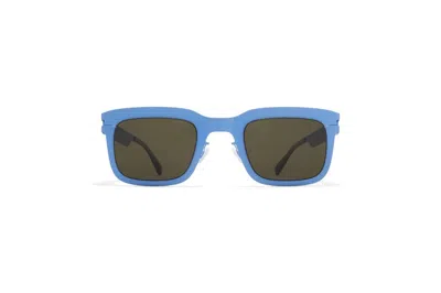 Mykita Norfolk Modern Square Design Stainless Steel Sunglasses In Green