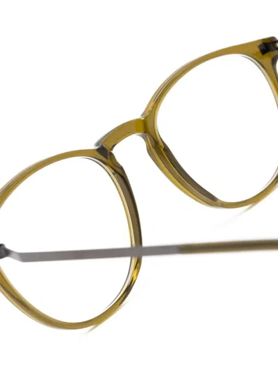 Mykita Round Frame Eyeglasses In Green