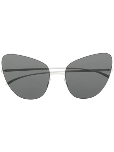 Mykita Oval-frame Sunglasses In Weiss