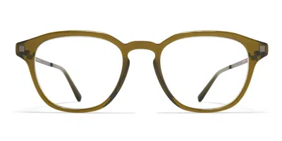 Mykita Pana 727 Men's Glasses Green Size 50 - Free Lenses - Blue Light Block Available In Metallic