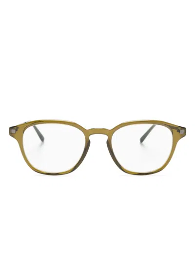 Mykita Pana Round-frame Glasses In Grün