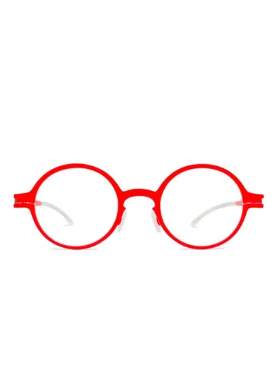 Mykita Panda Glasses In Red