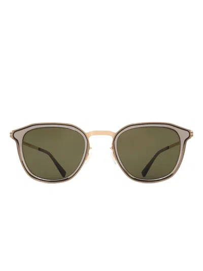 Mykita Pavi Geometric-frame Sunglasses In Green