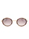 Mykita Pearl Round-frame Sunglasses In Brown