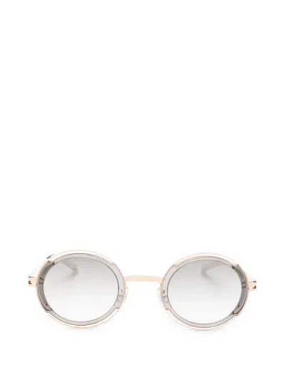 Mykita Pearl Round-frame Sunglasses In Neutral