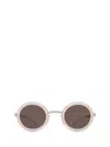Shop Mykita Pearl Sun A89-shiny Silver/blonde Sunglasses