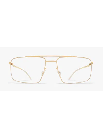 Mykita Pen Rectangle Glasses In Gold