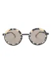 Mykita Phillys Round-frame Sunglasses In Neutrals