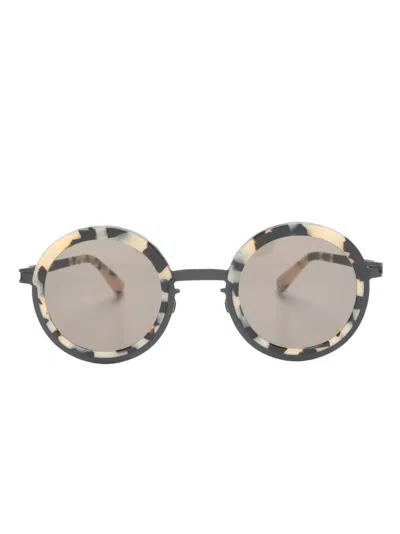 Mykita Phillys Round-frame Sunglasses In Neutrals