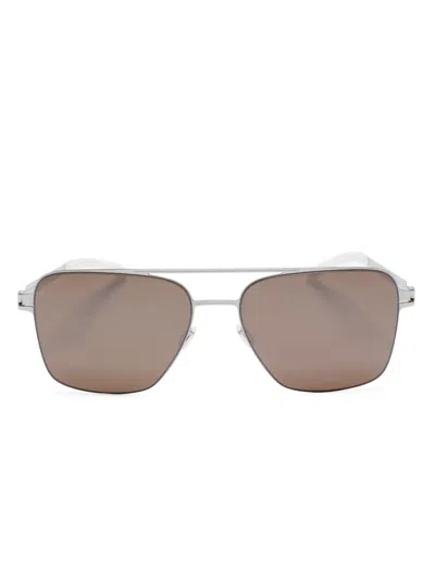 MYKITA PILOT-FRAME DOUBLE-BRIDGE SUNGLASSES