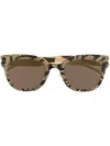 Mykita Python-print Wayfarer-frame Sunglasses In Gold
