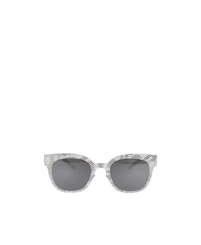 Mykita Python-print Wayfarer-frame Sunglasses In Gray