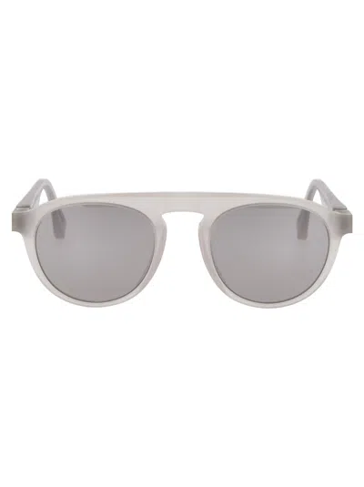 Mykita Raw Coconut Water Warm Grey Flash Acetate Sunglasses In Gray
