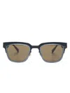 Mykita Raymond Clubmaster-frame Tinted Sunglasses In Blau