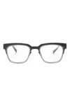 Mykita Raymond Rectangle-frame Glasses In Grey
