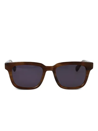 Mykita Rectangle-frame Sunglasses In 褐色