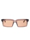 Mykita Rectangle-frame Sunglasses In Nude