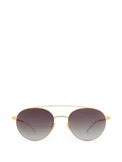 Mykita Reva Sun Pilot-frame Sunglasses In Gold