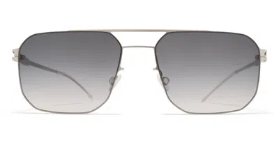 Mykita Rhys - Cashmere Silver / Shiny Silver Sunglasses In Gray