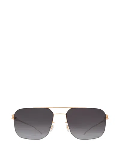 Mykita Rhys Geometric-frame Sunglasses In Black