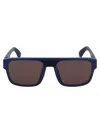 Mykita Md25 Navy Blue Brown Solid Acetate Sunglasses In Black