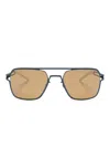 Mykita Riku Navigator-frame Sunglasses In Blue