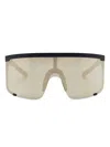 Mykita Rocket Shield-frame Sunglasses In Black