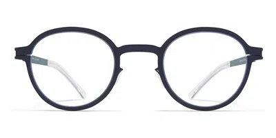 Mykita Rollins 255 Men's Glasses Blue Size 43 - Free Lenses - Blue Light Block Available In Black