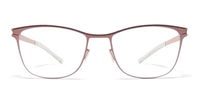 Mykita Romina 397 Men's Glasses Rose-gold Size 51 - Free Lenses - Blue Light Block Available In Pink