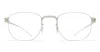 Mykita Roscoe - Cashmere Silver / Shiny Silver Rx Glasses In Blue
