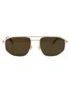 Mykita Rose Gold Metal Sunglasses In Green
