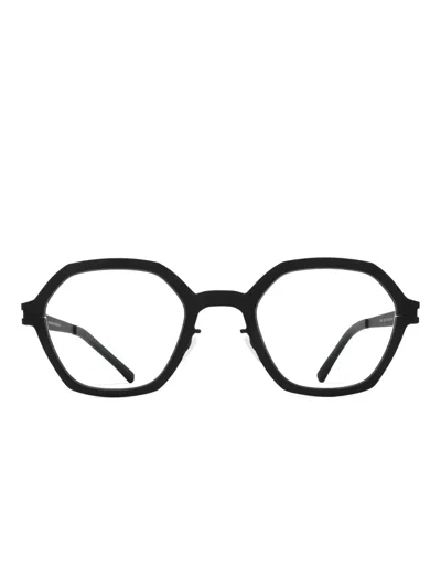 Mykita Rosemary Geometric-frame Glasses In Black