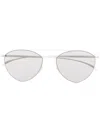 Mykita Round-frame Sunglasses In Weiss