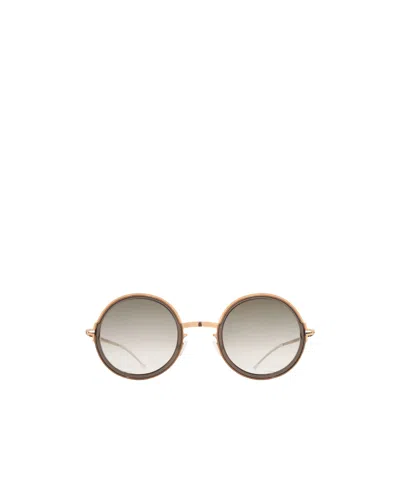 Mykita Round Frame Sunglasses In White