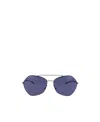 Mykita Round-frame Tinted Glasses In Blue