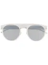 Mykita Round-frame Tinted Sunglasses In Silber
