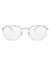 Mykita Shiny Silver Clear Steel Glasses