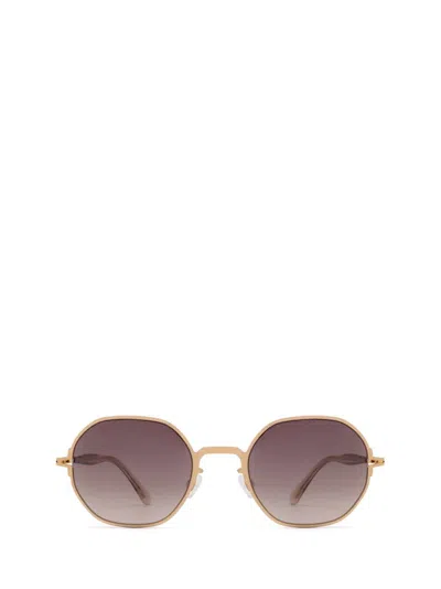Mykita Santana Square Frame Sunglasses In Gold