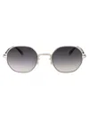Mykita Shiny Silver Metal Sunglasses In Black