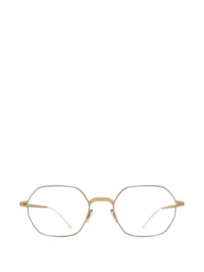 Mykita Santos Geometric Glasses In Gold
