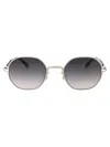 Mykita Shiny Silver Metal Sunglasses In Gray