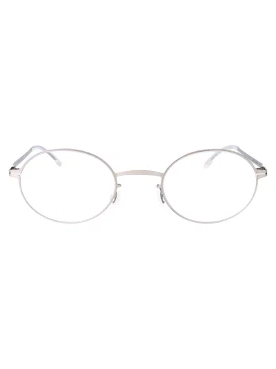 Mykita Shiny Silver Steel Glasses In Metallic