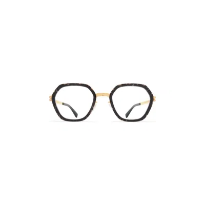 Mykita Solene268 A101 Glossygold Black In Animal Print