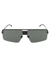 Mykita Soy Sunglasses In 243 Mh1 Black/pitch Black Darkgrey Solid Shiel