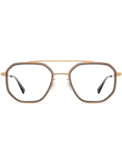 Mykita Square-frame Glasses In Gold