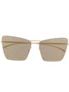Mykita Square-frame Sunglasses In Gold