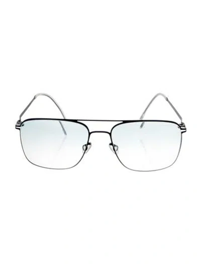 Pre-owned Mykita Square Gradient Sunglasses In Blue